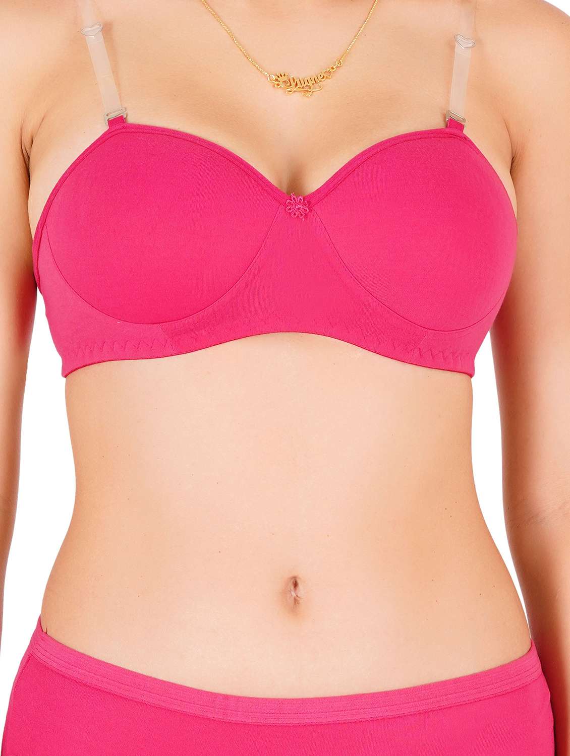 women pack of 4 solid lightly padded regular bra - 22453104 -  Standard Image - 6