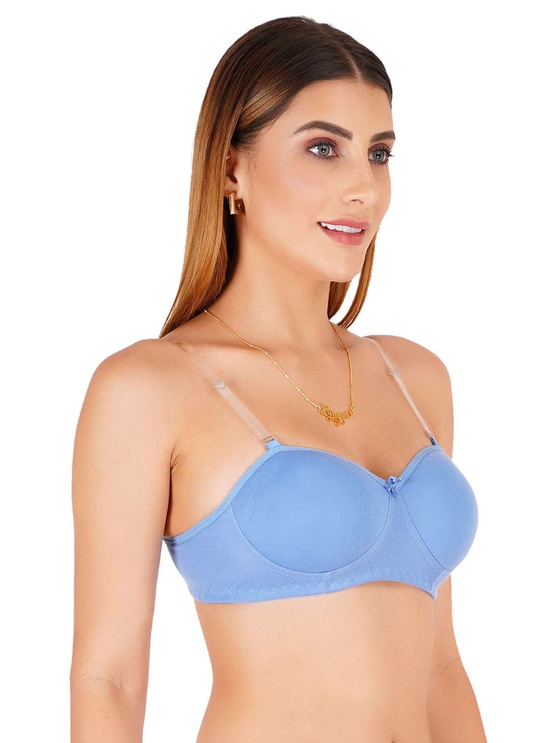 women pack of 4 solid regular bra - 22453115 -  Standard Image - 4