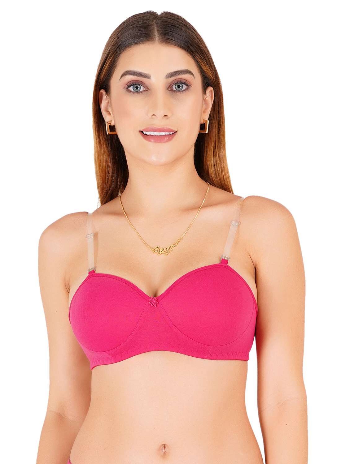 women pack of 4 solid regular bra - 22453118 -  Standard Image - 1