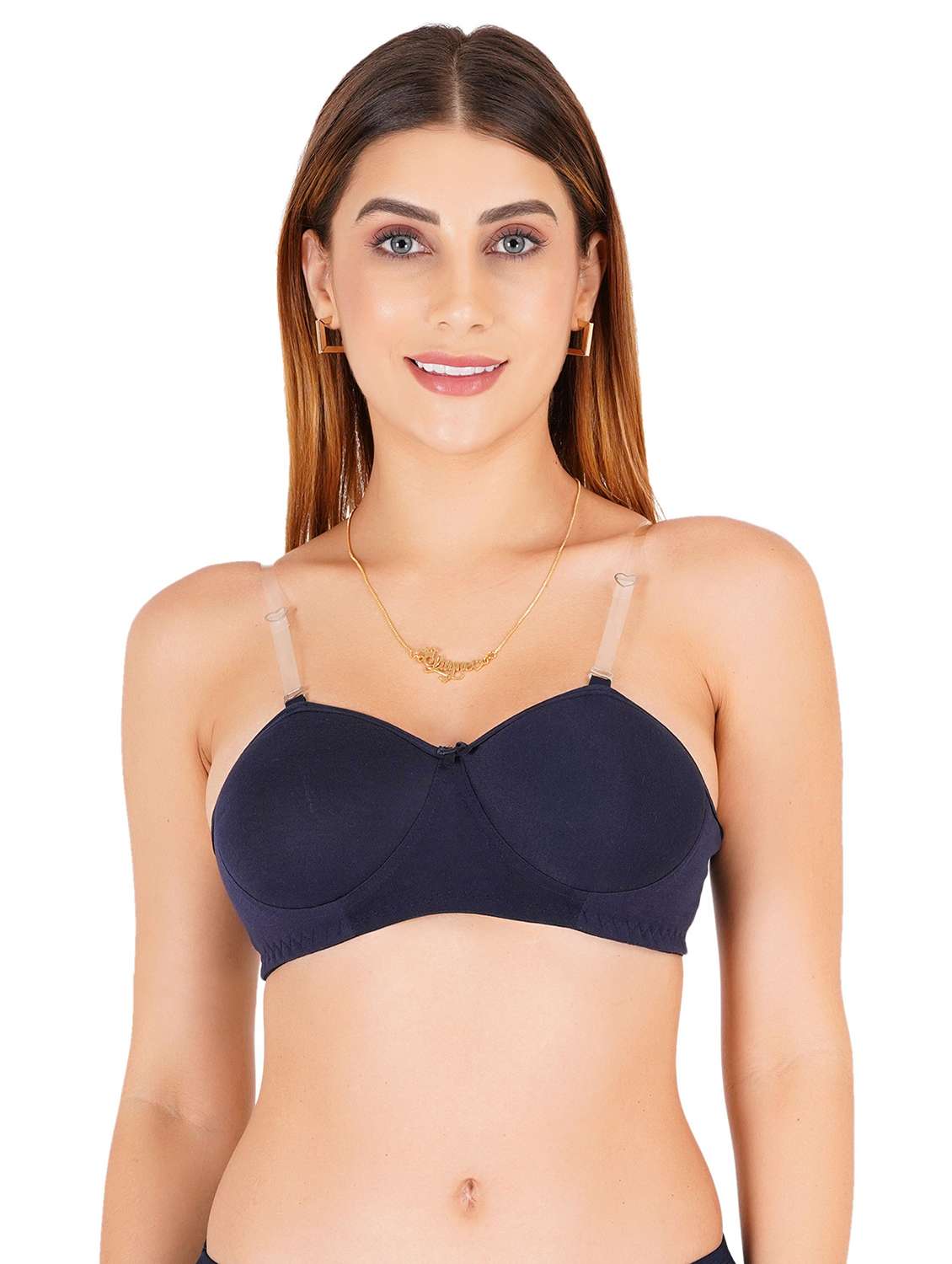 women pack of 4 solid regular bra - 22453120 -  Standard Image - 1