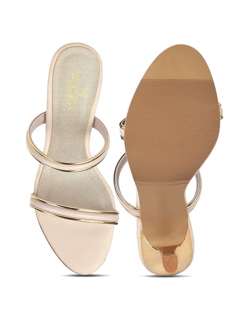 Women Cream Slip On Sandal - 22453604 -  Standard Image - 4