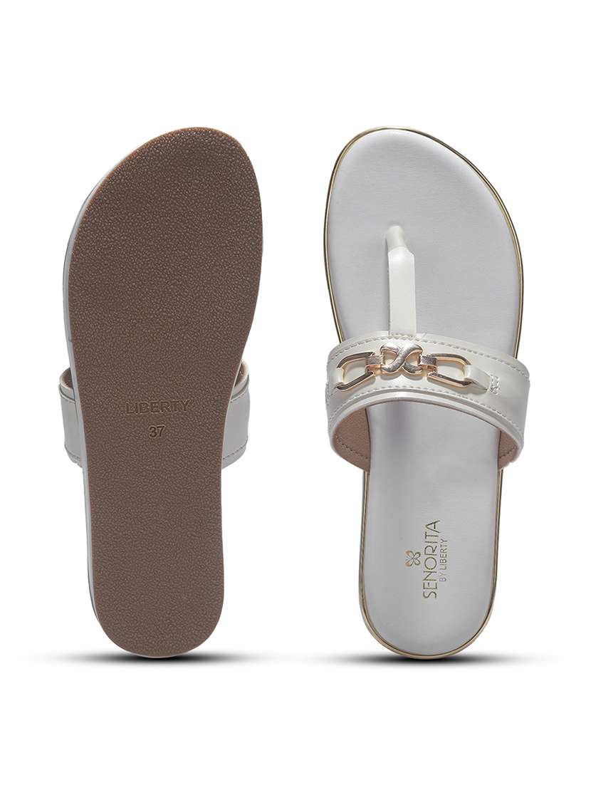 women embellished t-strap flat sandal - 22453611 -  Standard Image - 4