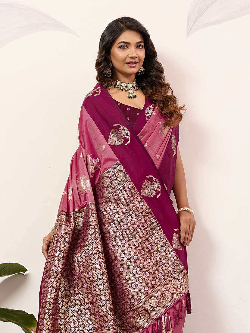 women self design banarasi saree with blouse - 22453711 -  Standard Image - 1