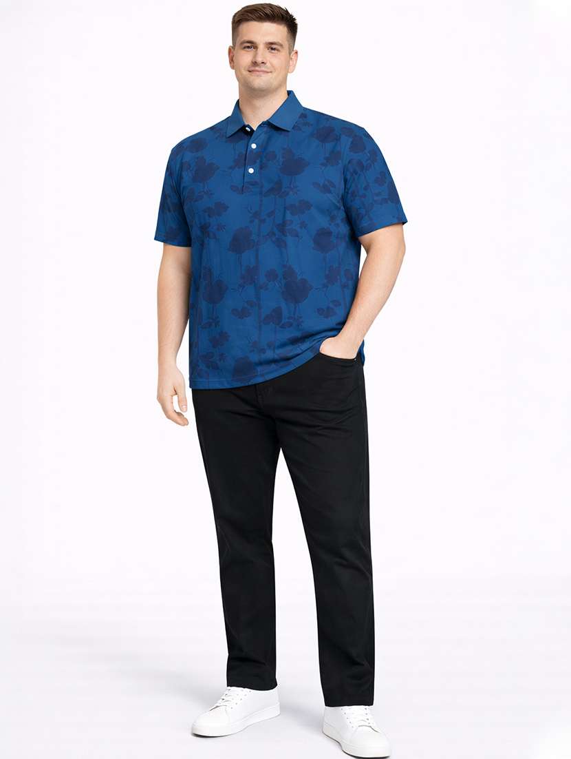 men blue polyester all over print t-shirt - 22453813 -  Standard Image - 4