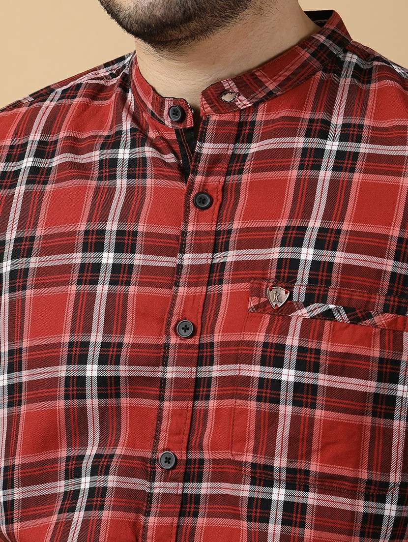 men checkered long sleeve regular fit casual shirt - 22453830 -  Standard Image - 1