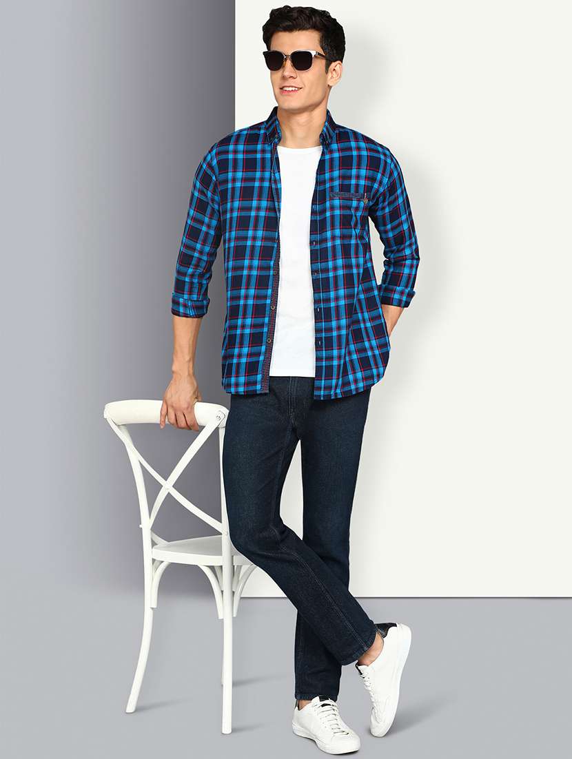 Men Checkered Long Sleeve Regular Fit Casual Shirt - 22453831 -  Standard Image - 4