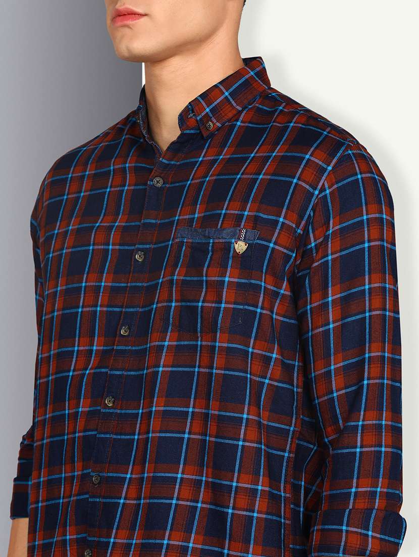Men Checkered Long Sleeve Regular Fit Casual Shirt - 22453833 -  Standard Image - 1