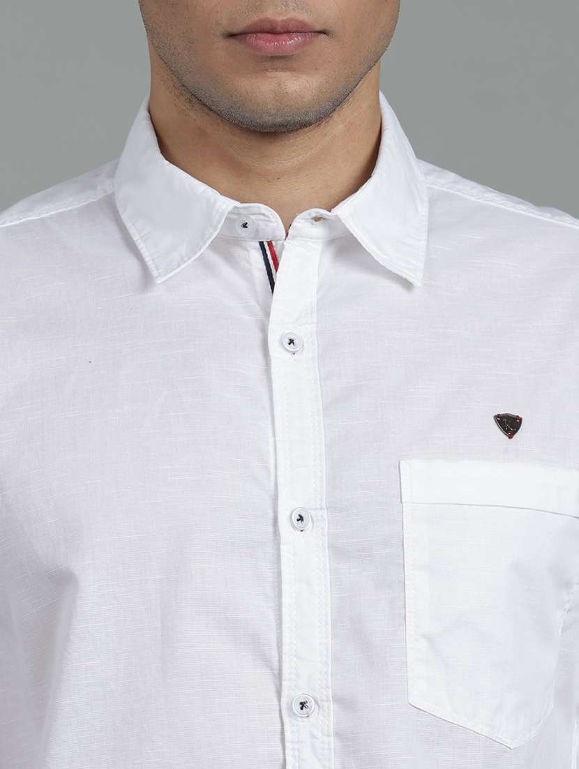 men solid short sleeve regular fit casual shirt - 22453854 -  Standard Image - 1