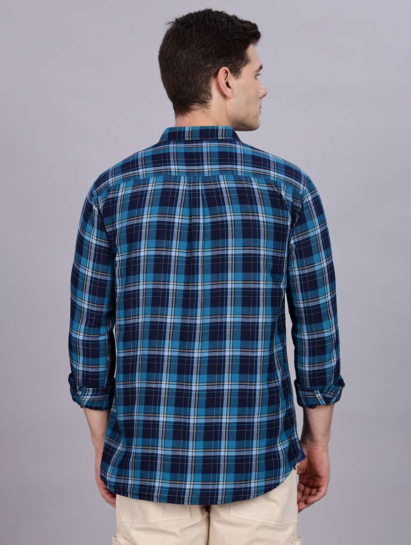 men checkered long sleeve regular fit casual shirt - 22453872 -  Standard Image - 4