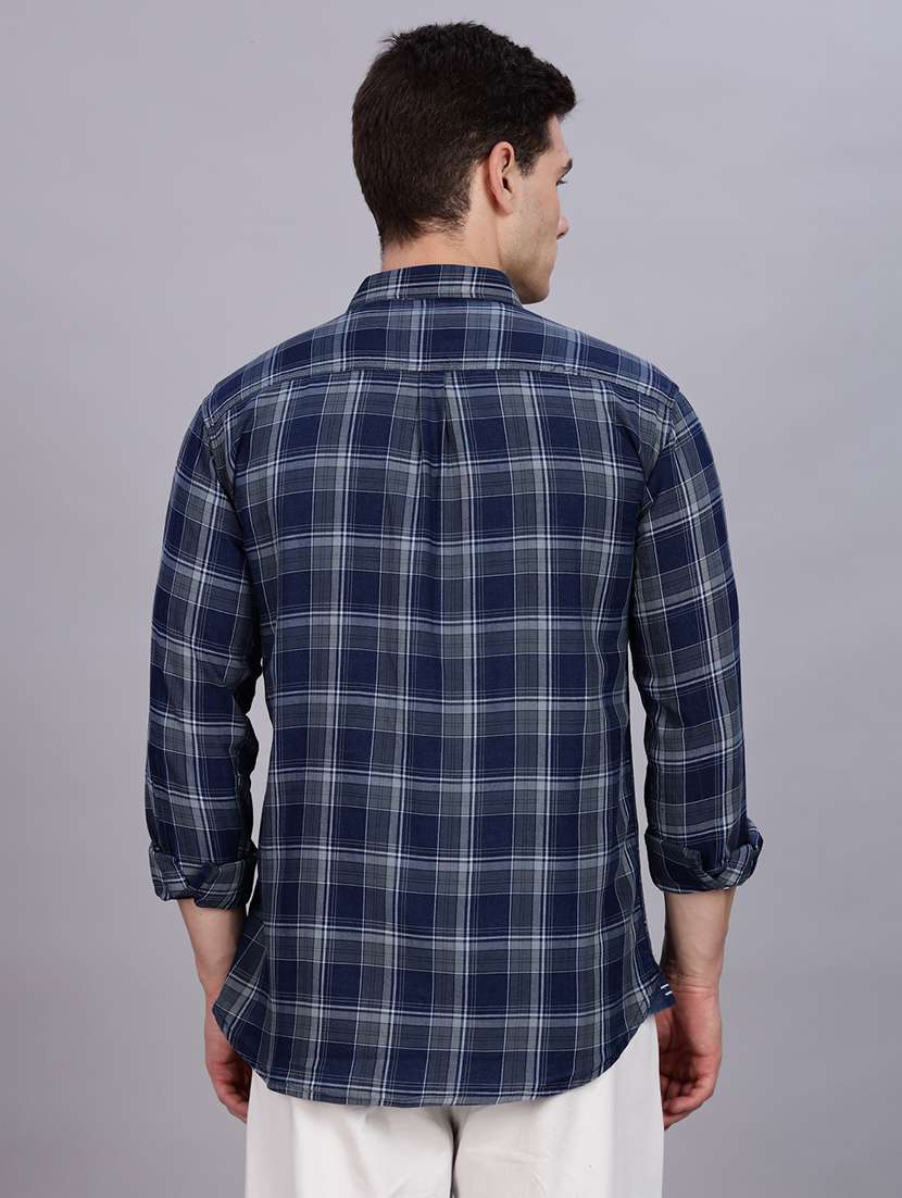 men checkered long sleeve regular fit casual shirt - 22453876 -  Standard Image - 4