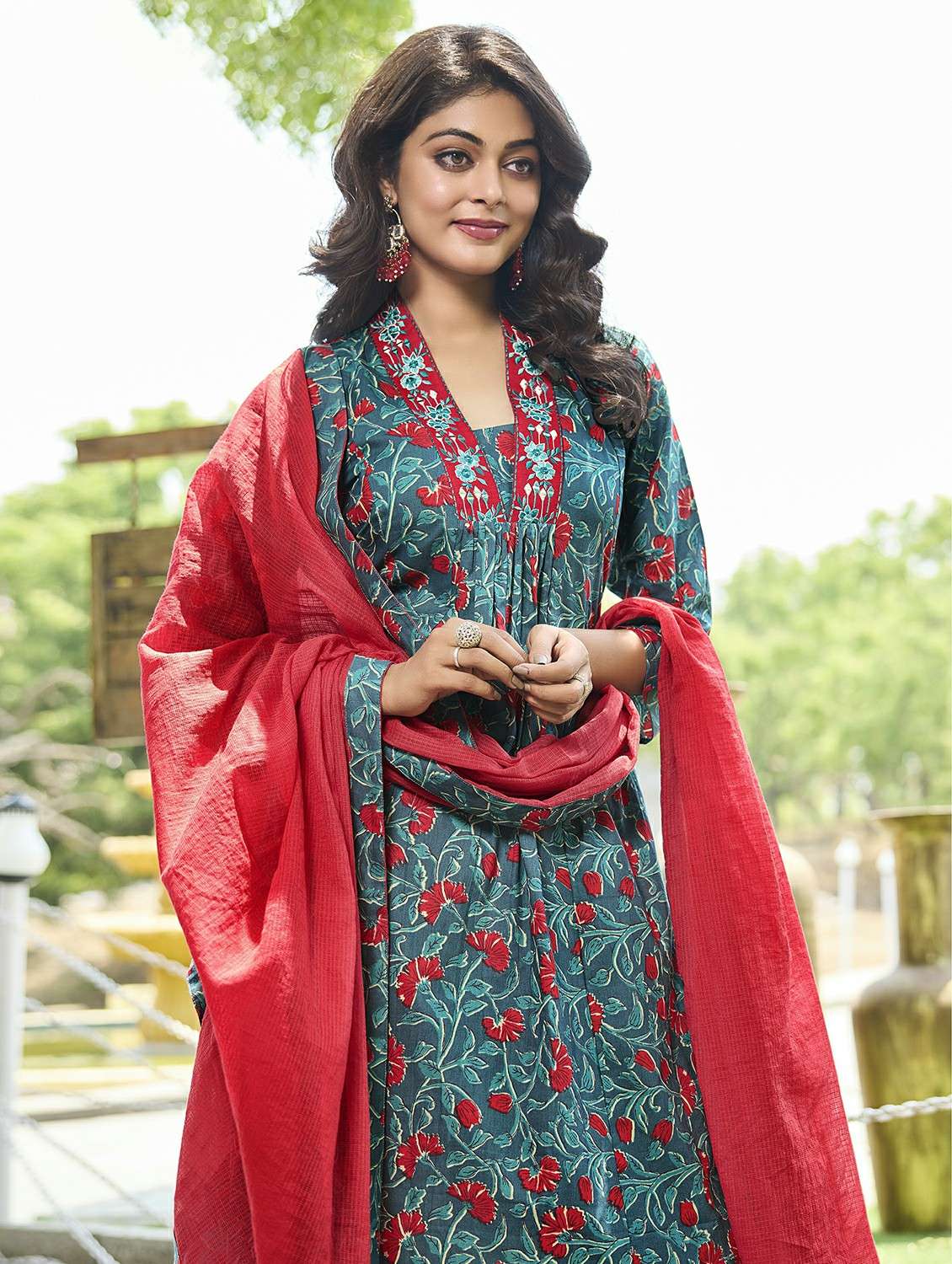 Women Blue Suit Set - 22453966 -  Standard Image - 1