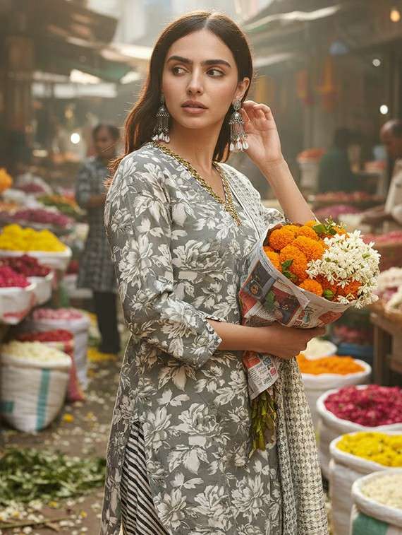 women grey suit set - 22453970 -  Standard Image - 1