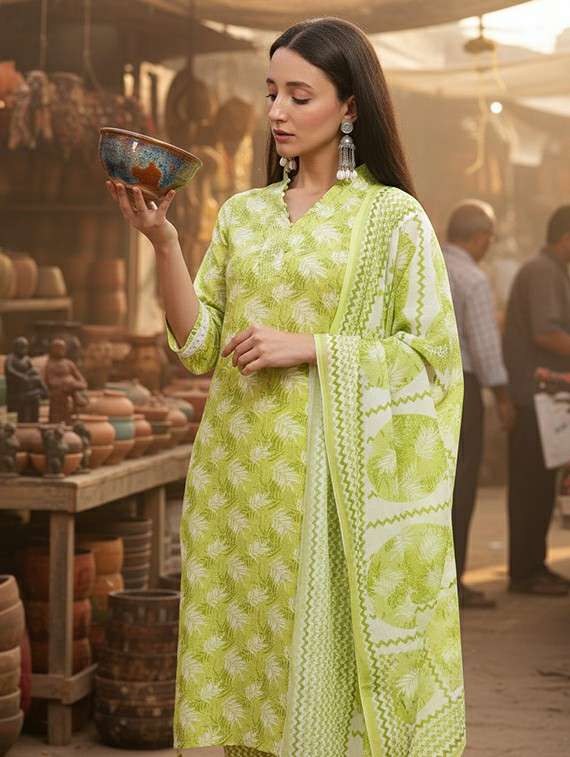 women green suit set - 22453974 -  Standard Image - 1