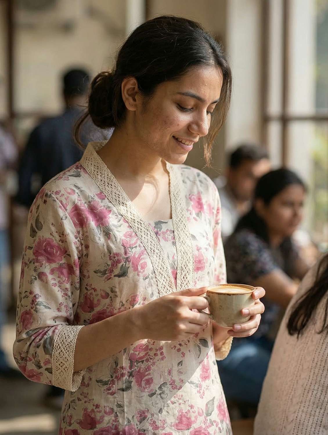 women pink kurta pant set - 22453983 -  Standard Image - 1