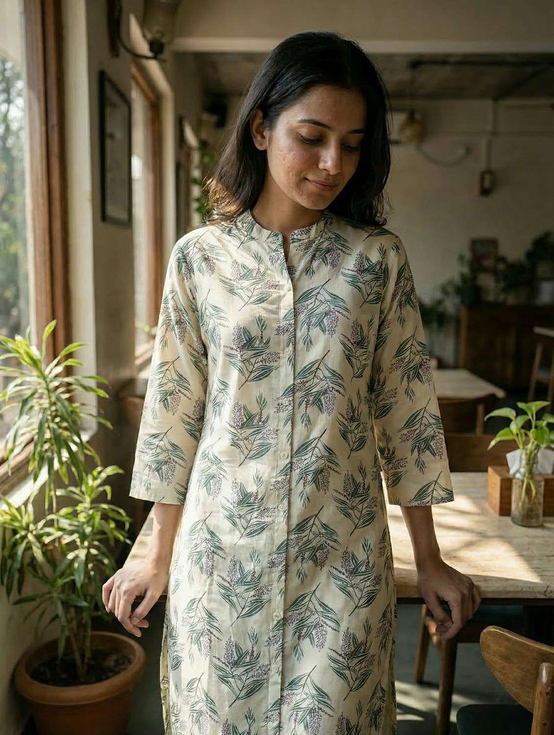 women green kurta pant set - 22453992 -  Standard Image - 1