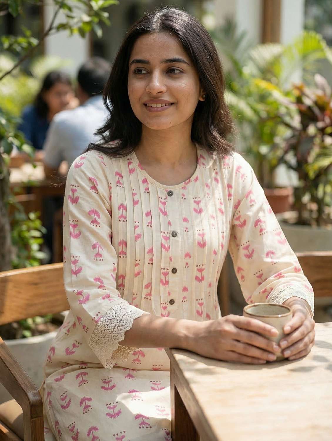 Women Pink Kurta Pant Set - 22453994 -  Standard Image - 1