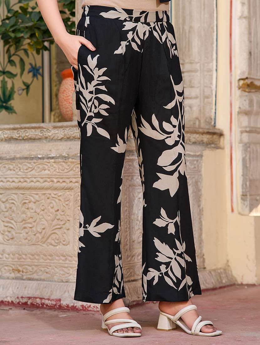 women printed three quarter sleeve ethnic co-ord set - 22454050 -  Standard Image - 4