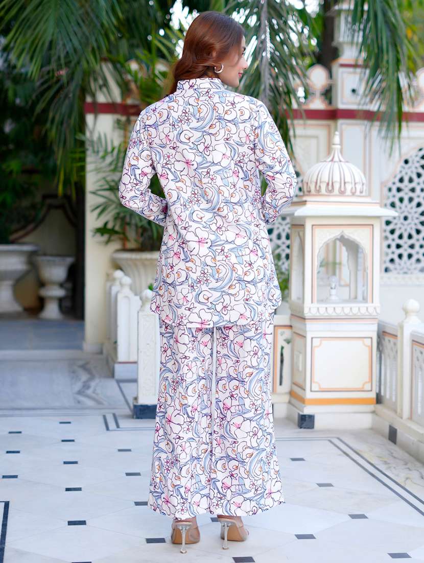 Women Printed Long Sleeve Ethnic Co-ord Set - 22454071 -  Standard Image - 4