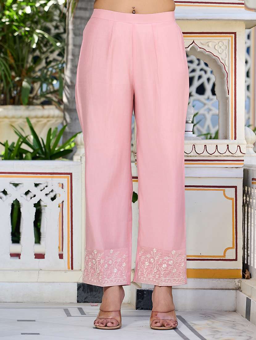 women solid three quarter sleeve ethnic co-ord set - 22454075 -  Standard Image - 4