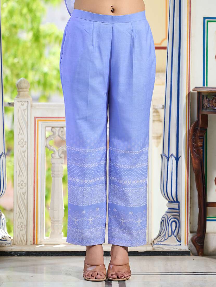 women printed three quarter sleeve ethnic co-ord set - 22454083 -  Standard Image - 4
