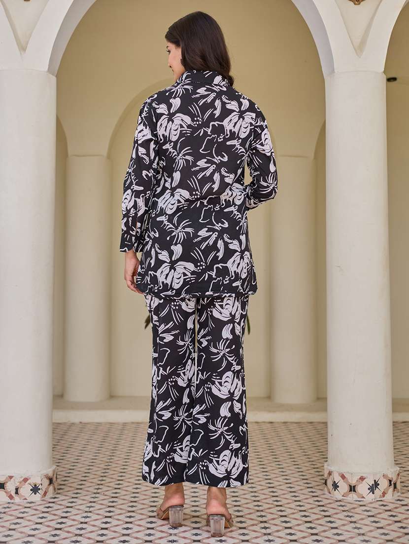 women printed long sleeve ethnic co-ord set - 22454092 -  Standard Image - 4