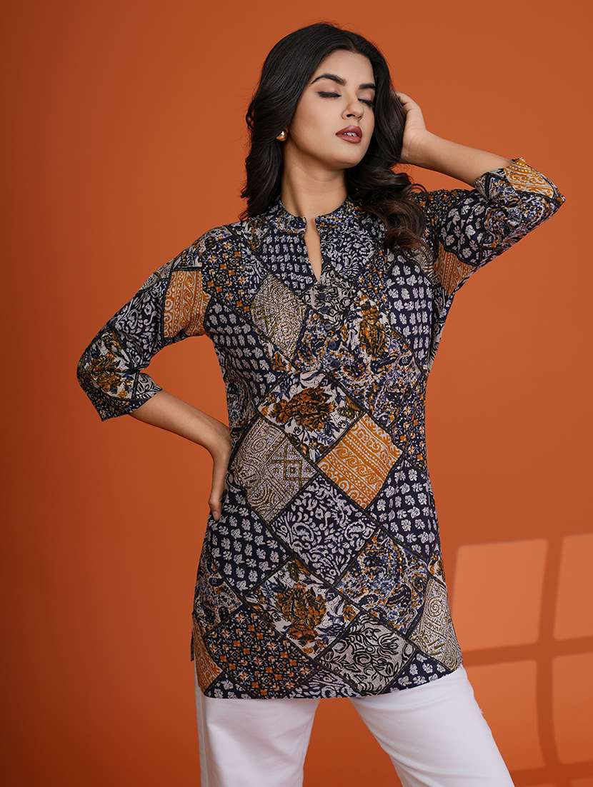 women multi colored viscose a-line dress - 22454344 -  Standard Image - 1