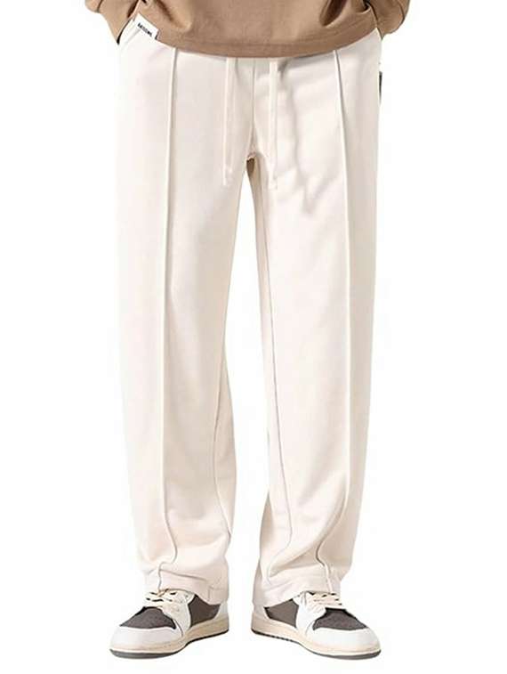 men solid mid rise relaxed fit track pant - 22454363 -  Standard Image - 1