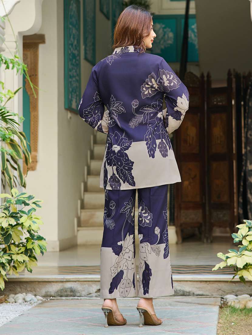 women printed long sleeve ethnic co-ord set - 22454377 -  Standard Image - 4