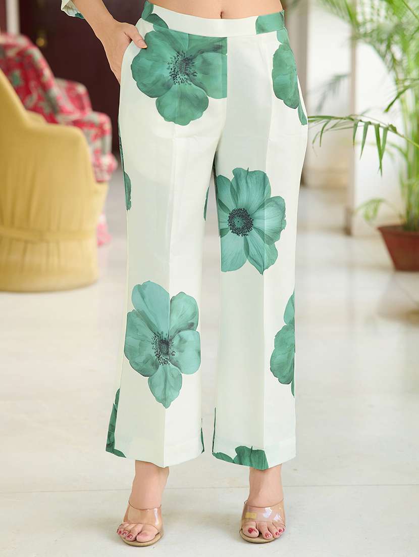 women printed three quarter sleeve ethnic co-ord set - 22454381 -  Standard Image - 4