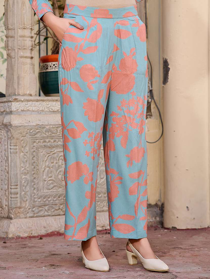 women printed long sleeve ethnic co-ord set - 22454384 -  Standard Image - 4