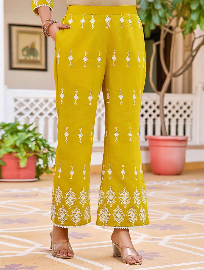 women solid with work three quarter sleeve ethnic co-ord set - 22454385 -  Standard Image - 4