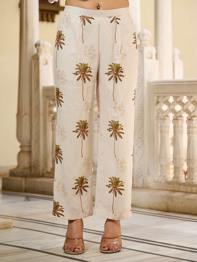 women printed three quarter sleeve ethnic co-ord set - 22454413 -  Standard Image - 4