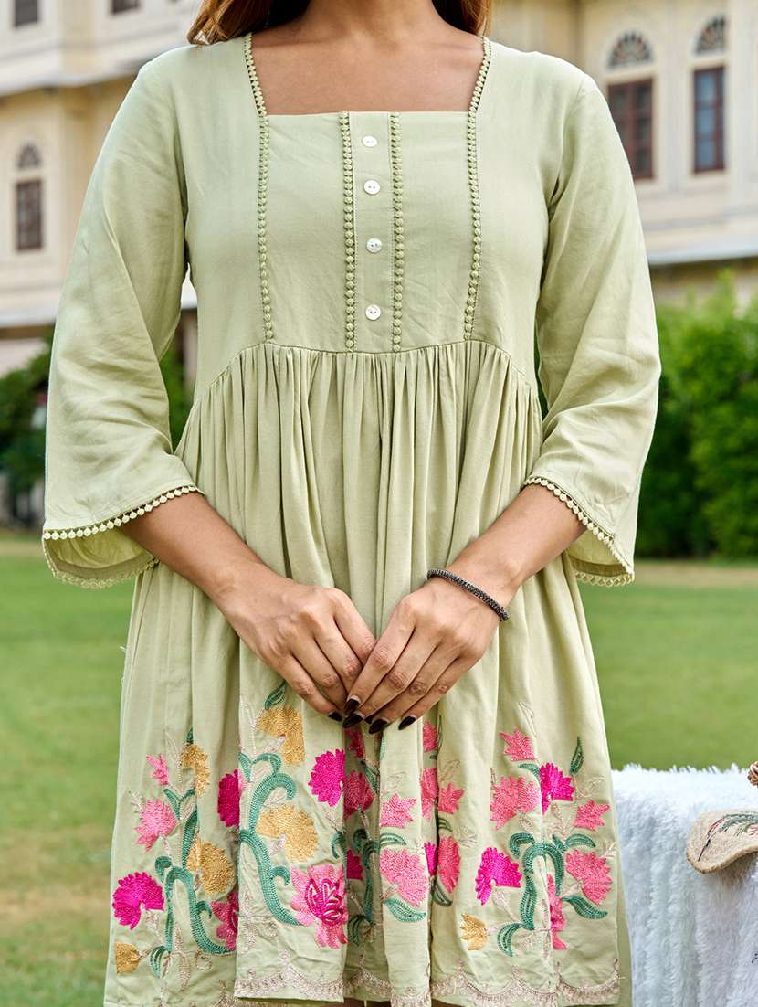 women lemon sherbet viscose a-line dress - 22454440 -  Standard Image - 1