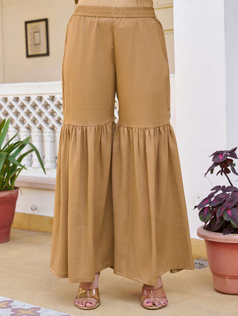 Women Embroidered Three Quarter Sleeve Kurta Sharara With Dupatta Set - 22454495 -  Standard Image - 6