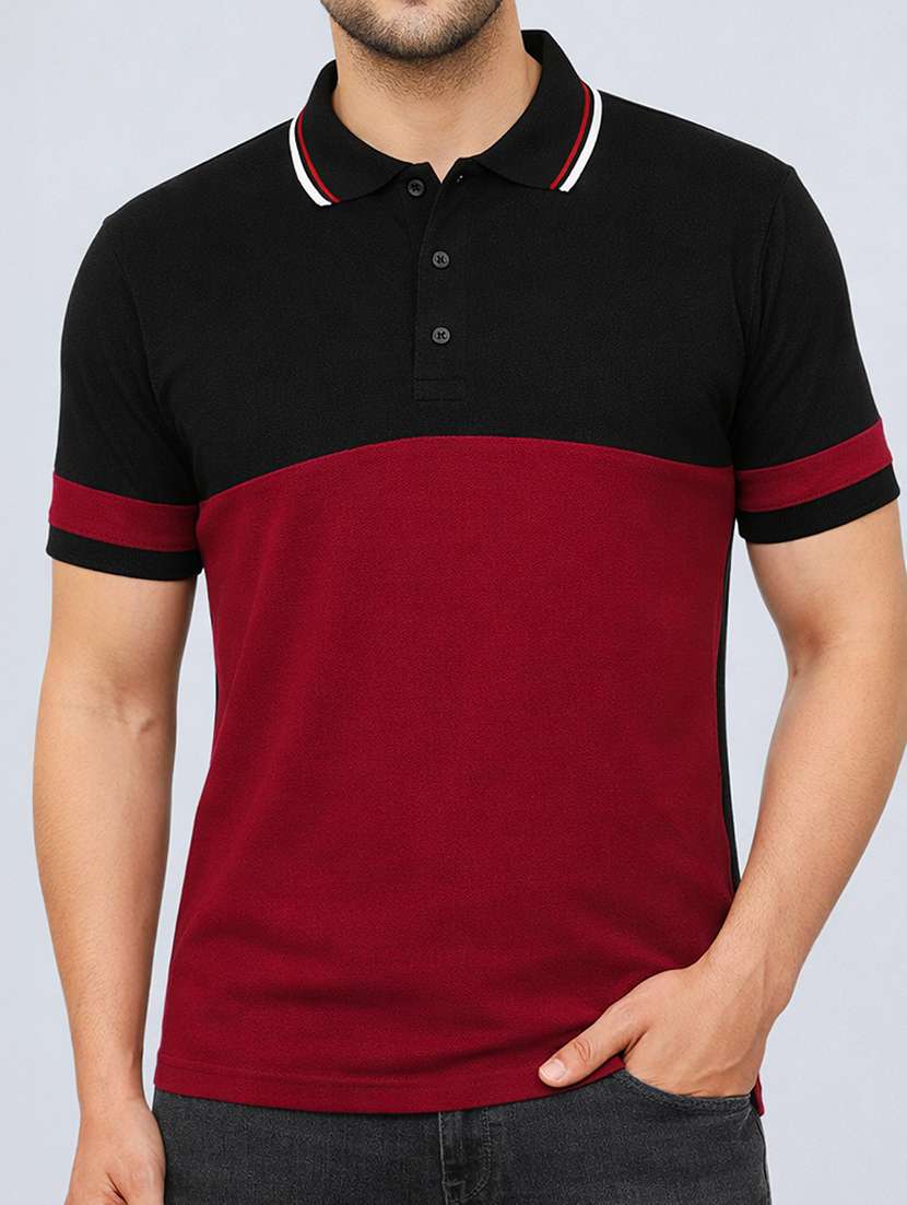 men colorblock short sleeve t-shirt - 22454953 -  Standard Image - 1