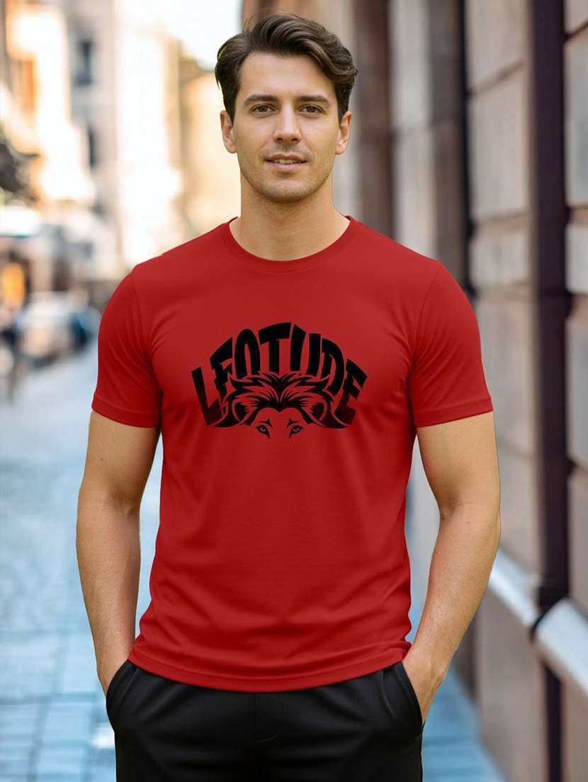 men printed multi colored polyester regular t-shirt - 22454990 -  Standard Image - 1