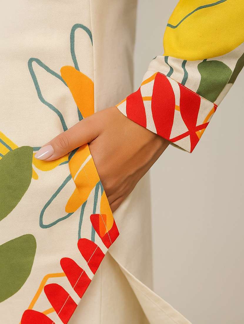 women off white co-ord set - 22455554 -  Standard Image - 1