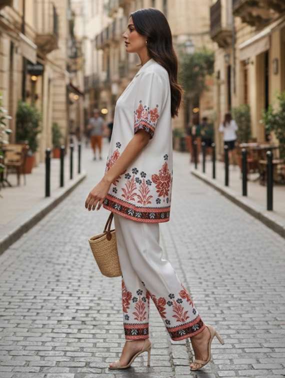 women white co-ord set - 22455559 -  Standard Image - 1