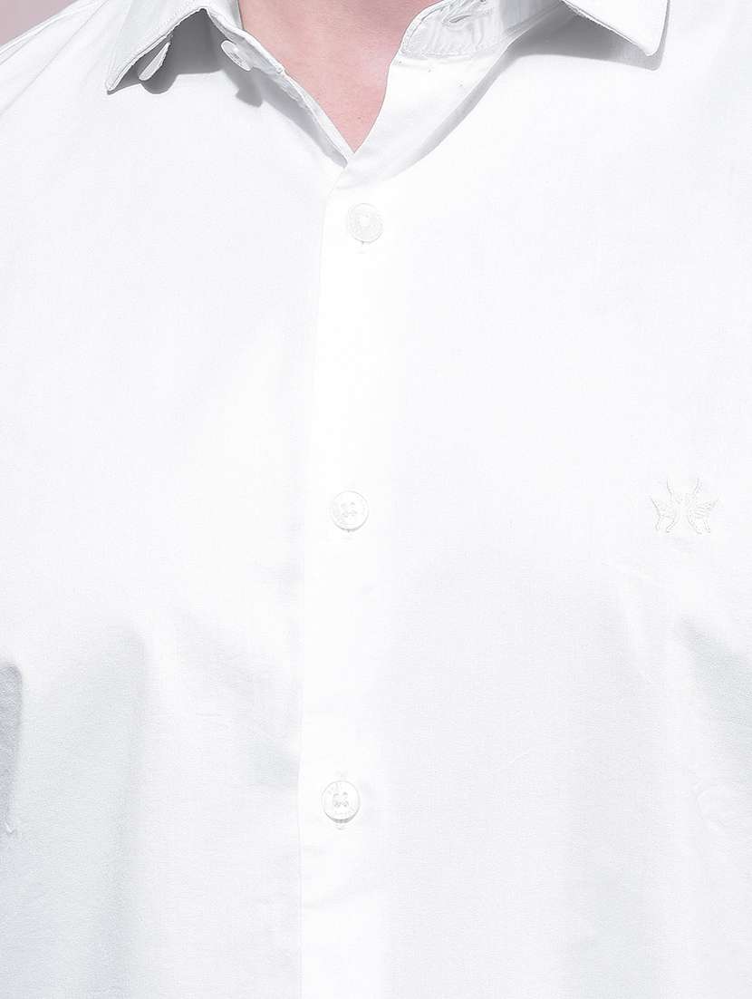 men solid long sleeve slim fit casual shirt - 22455935 -  Standard Image - 1