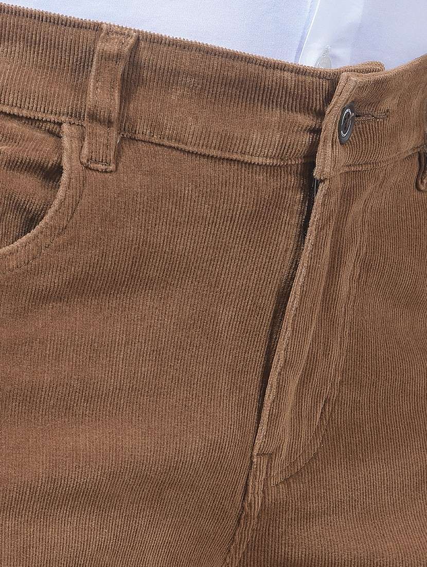 Men Solid Mid Rise Chinos Casual Trouser - 22455969 -  Standard Image - 1