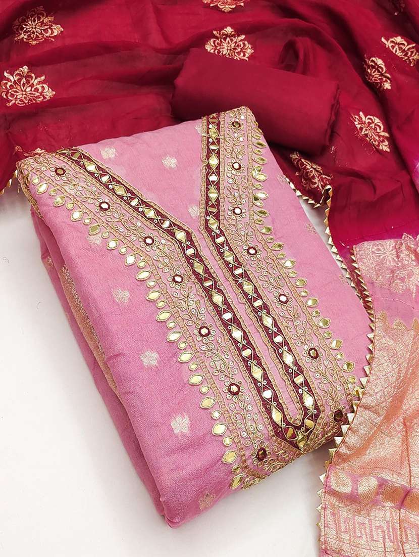 women self design unstitched suit set - 22456135 -  Standard Image - 1