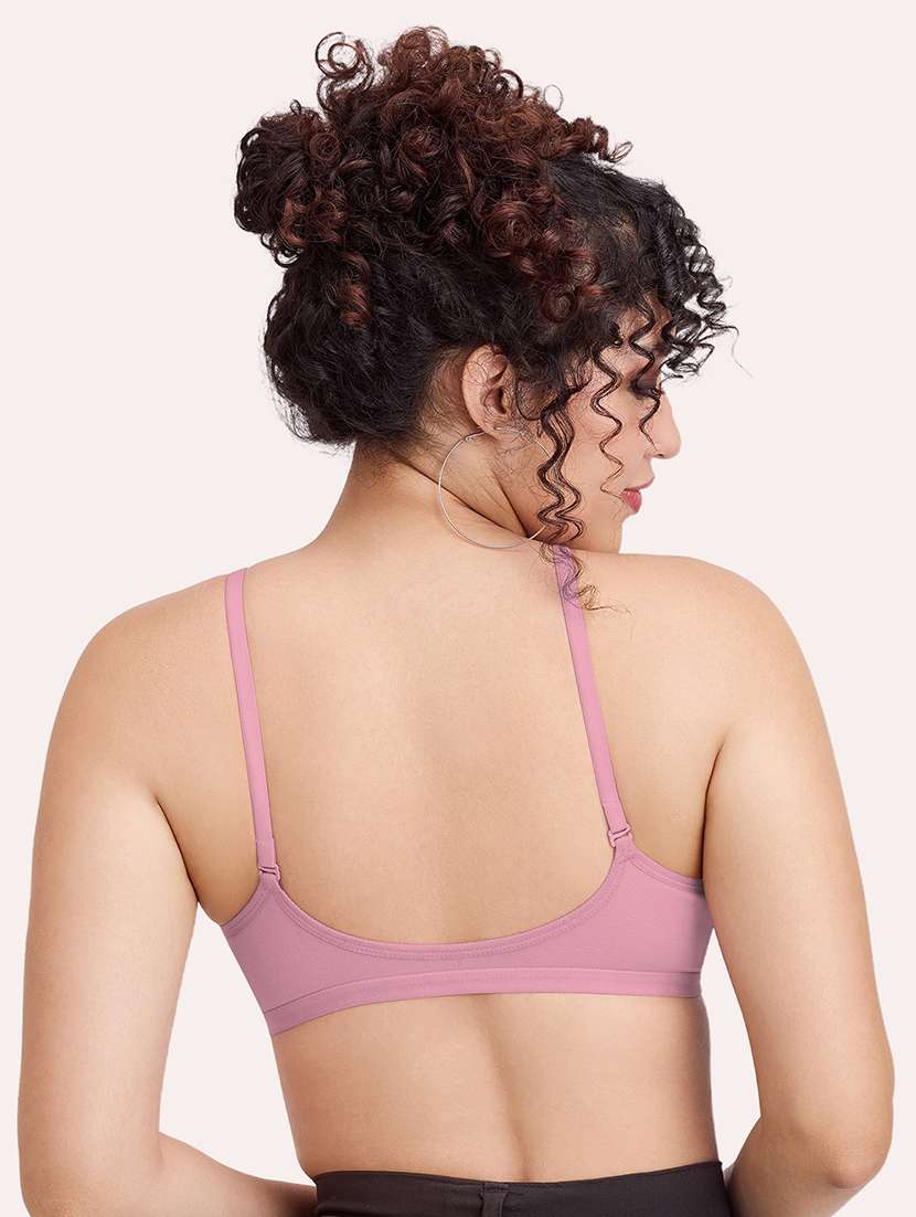 women pack of 2 solid non padded front open bra - 22456274 -  Standard Image - 4
