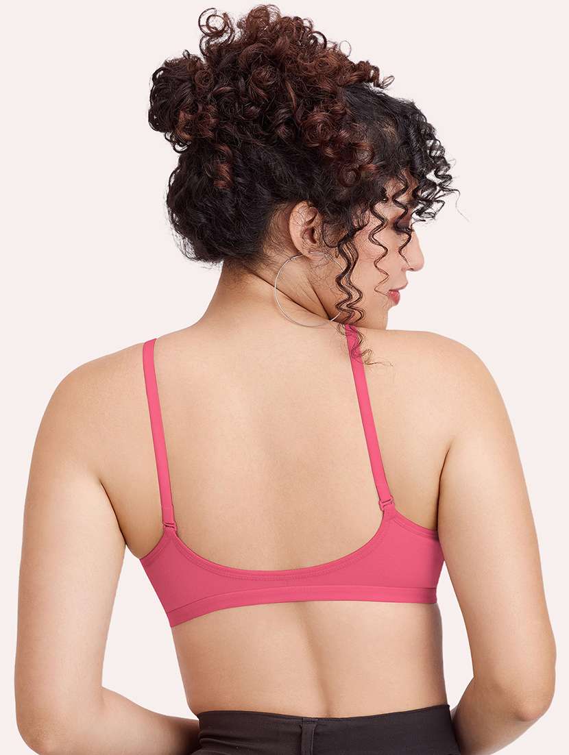 women pack of 2 solid non padded front open bra - 22456275 -  Standard Image - 4