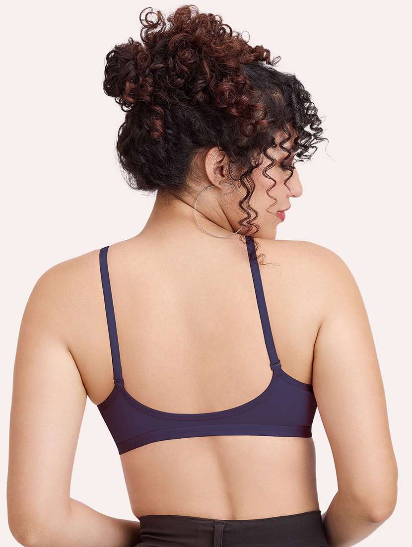women pack of 2 solid non padded front open bra - 22456276 -  Standard Image - 4