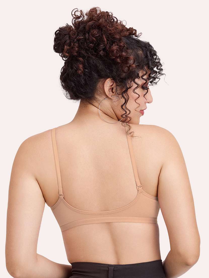 women pack of 2 solid non padded front open bra - 22456277 -  Standard Image - 4