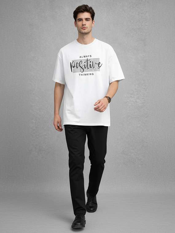Men Typographic Short Sleeve Oversized T-shirt - 22456302 -  Standard Image - 4