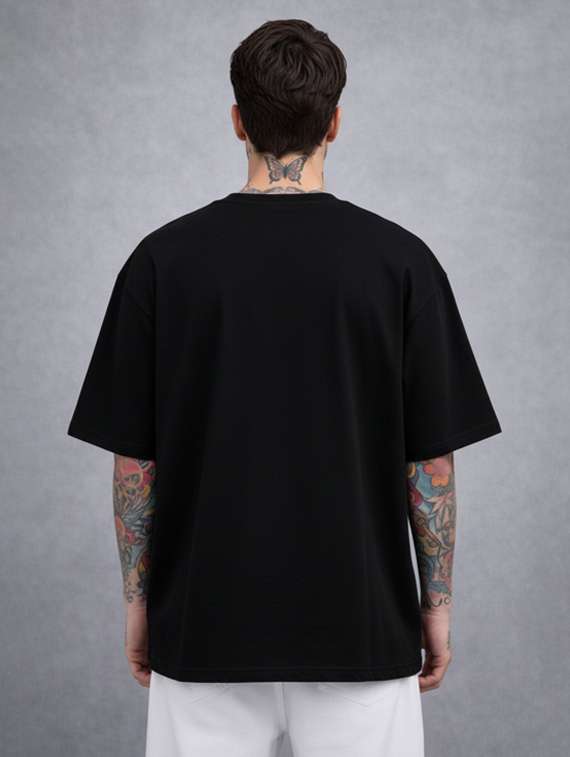 men typographic short sleeve oversized t-shirt - 22456303 -  Standard Image - 4