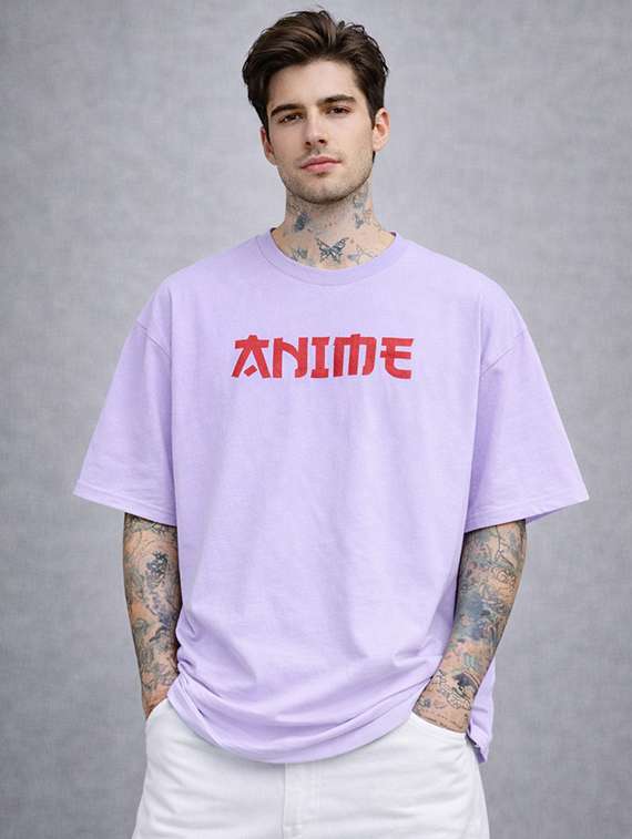 men typographic short sleeve oversized t-shirt