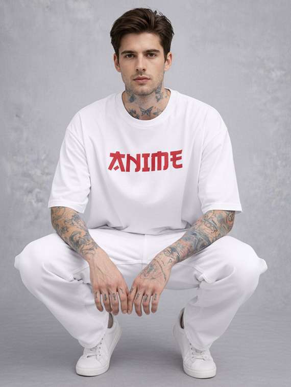 men typographic short sleeve oversized t-shirt - 22456306 -  Standard Image - 4