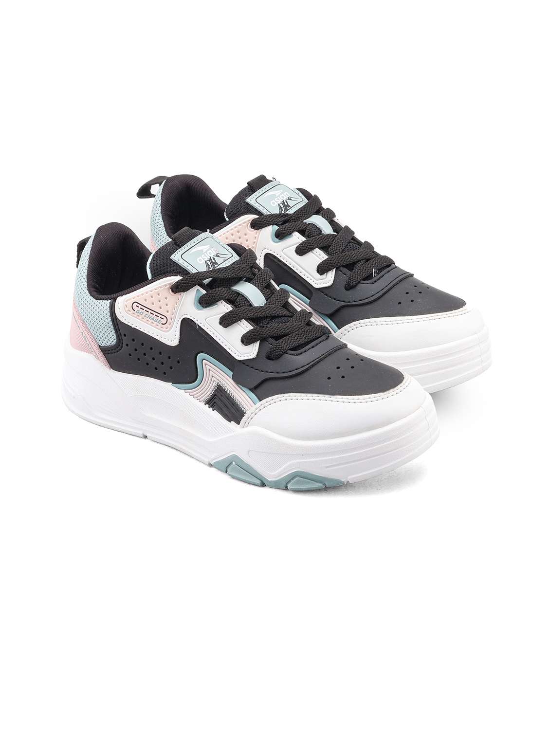 Women Black Lace-up Casual Shoe - 22456503 -  Standard Image - 1